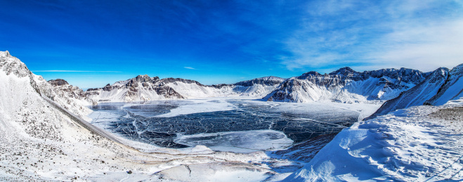 中国长白山天池全景旅游名胜区