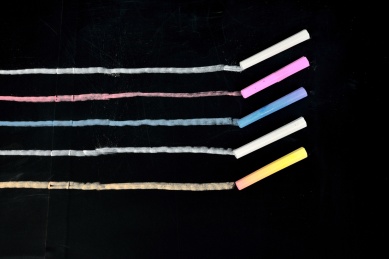 彩色粉笔及线条