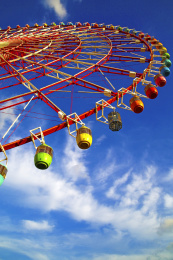 亚洲日本东京东京湾最大彩虹摩天轮