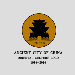 中国古典建筑 标志logo素材 城门