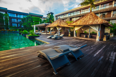 印尼某酒店的游泳池