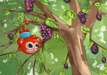 阿猴森林漫游 水彩