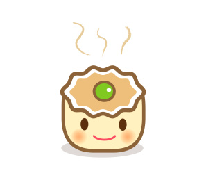 卡通画可爱的烧卖先生