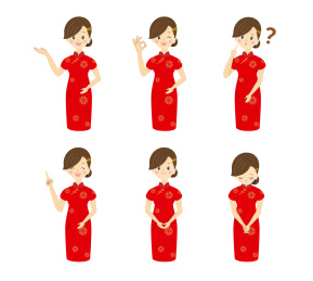 旗袍女人 动作套餐