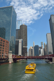 芝加哥河岸的建筑群