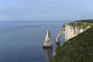 美丽的法国诺曼底海峡