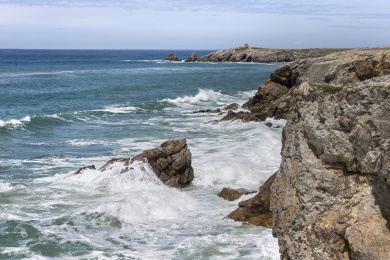 美丽的法国诺曼底海峡