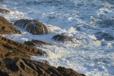 美丽的法国诺曼底海峡