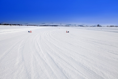 美丽的海拉尔冰雪赛道