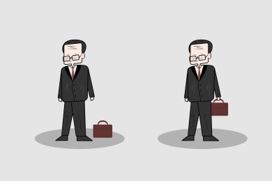 沮丧的中年男商人