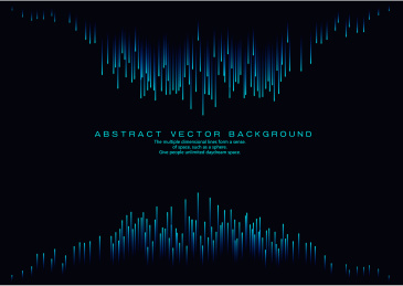 线条组成的发光的背景图，抽象矢量背景