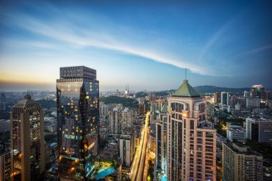 广州都市风光，地标建筑