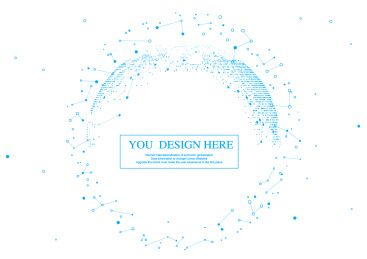 3D多边形网状球体，点线连接的科技矢量背景