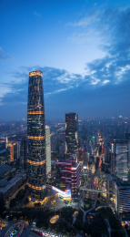 广州珠江新城夜景