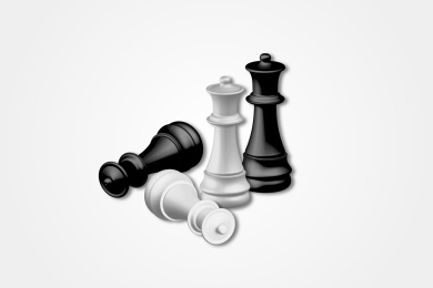 国际象棋场景，三维，矢量设计