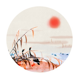 立秋插画