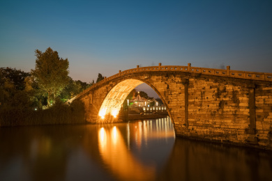 中国江苏省苏州市古城墙风光