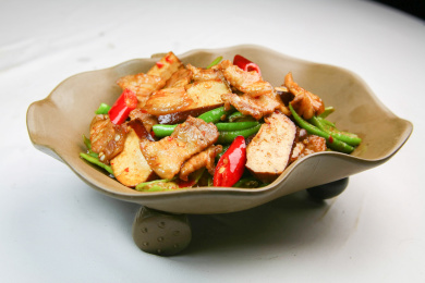 尖椒炒腩肉 亚洲 中国