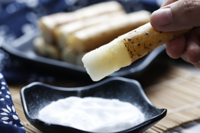 铁棍山药蘸白糖 山药