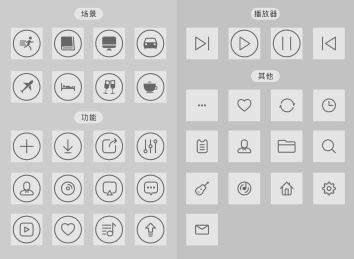 一套音乐APP应该程序图标