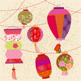 中国新年 中式灯笼