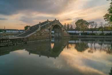 中国江苏省苏州昆山市千灯古镇风光