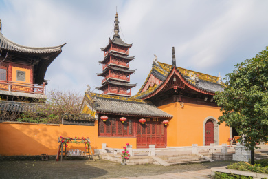 中国江苏省苏州昆山市千灯古镇风光