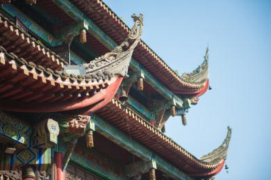 中国成都文殊院寺庙