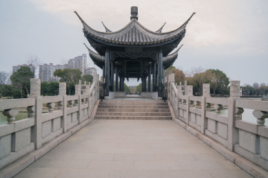 中国江苏省无锡宜兴市城市风光