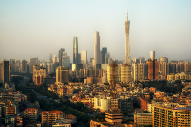 广州城市风光，广州塔