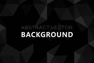 黑色的多边形插图,由三角形组成。几何背景与梯度折纸风格。