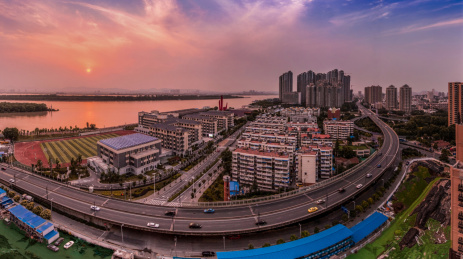 江苏省南京市长江外滩都市建筑景观