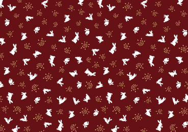 和风兔子烟花 图案 背景素材