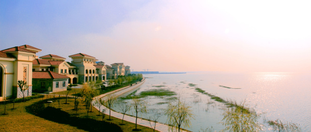 江苏省盱眙市龙泉湖欧式建筑景观