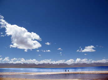 西藏自治区当雄县纳木错湖自然景观