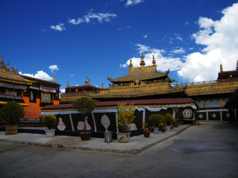 西藏大昭寺建筑景观