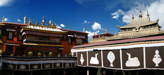 西藏大昭寺建筑景观