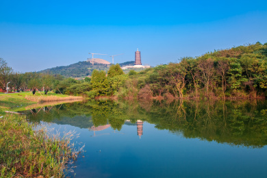 南京牛首山佛顶宫建筑景观
