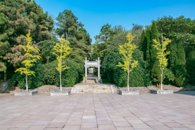 中国江苏省南京市郑和墓园牌坊园林建筑