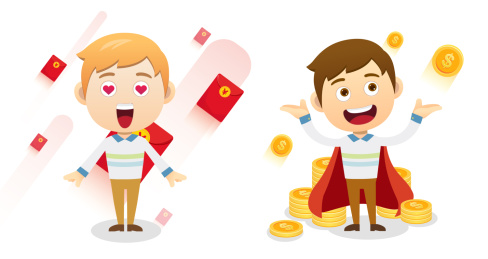 卡通 商务 人