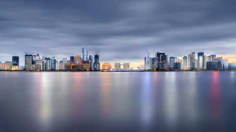 杭州钱江新城夜景