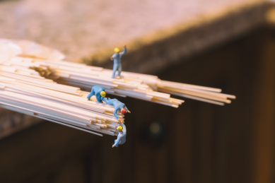 食物创意图片中的模型小人