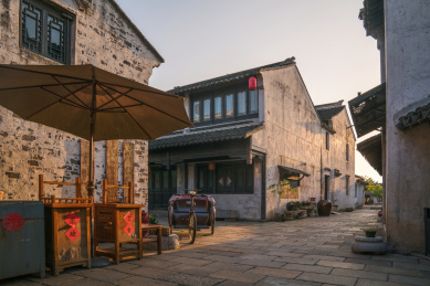 中国江苏无锡市巡嵣古镇风光
