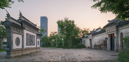 中国江苏无锡市巡嵣古镇风光