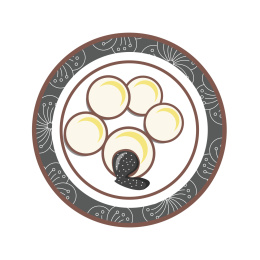 元宵节 汤圆元宵 中国风插画 