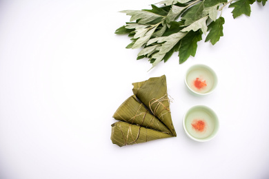 粽子/艾叶/雄黄酒/中国端午节传统节日美食