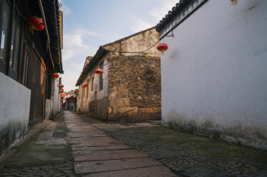中国江南地区古镇风光和旅游