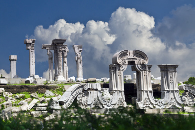 北京市圆明园建筑景观