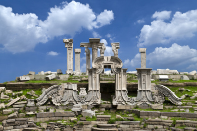 北京市圆明园建筑景观