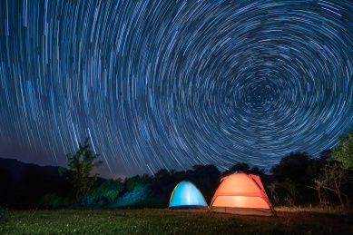陕西省宝鸡市关山牧场星空